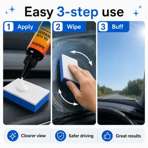 Car Must-Have!  Magic Windshield Oil Film Remover Kit (Includes Sponge)