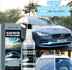 safer rainy driving Homonth Glass Water Oil Film Cleaner - Front Windshield Oil Film Removal & Stain Cleaning Agent 150ml/5 FL.OZ nuan protect