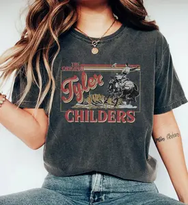 [Sale Up To 45%] Tyler Childers Bullhead T-Shirt, Band Tee Shirt, Gift Fan Shirt For Men Women Streetwear Tshirt