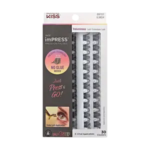 Impress Falsies Self Adhesive Eyelashes Refills 30 Clusters - Voluminous