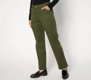 Belle by Kim Gravel Tall TripleLuxe Twill Relaxed Cargo Jean