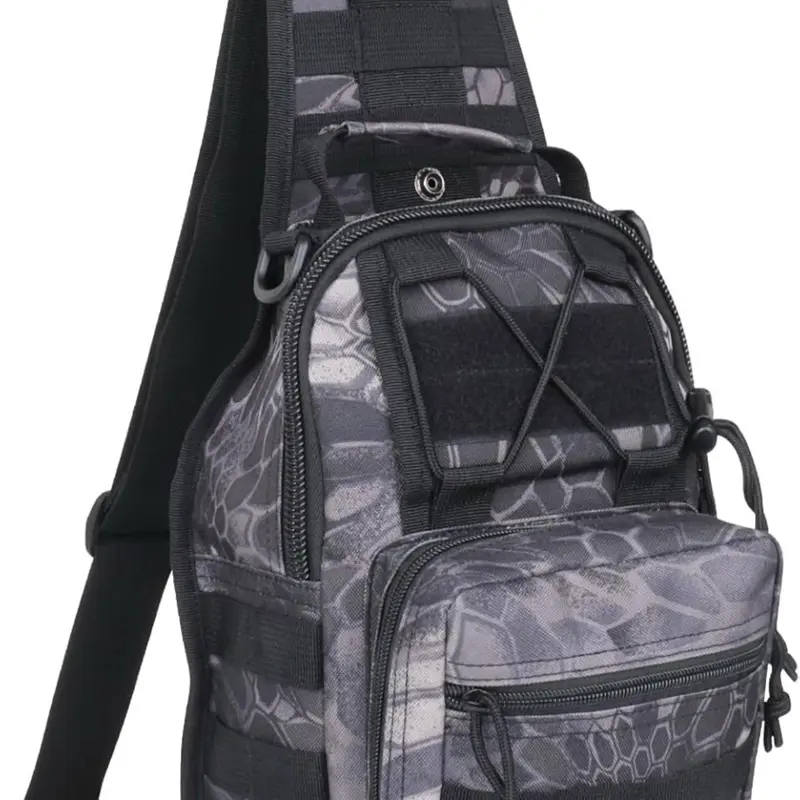 Black Python Tactical Shoulder Sling Bag Carrier
