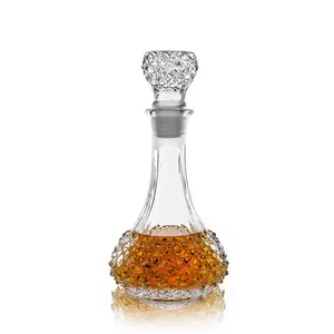 Exquisite Studded Whiskey Drink  Glass Decanter.