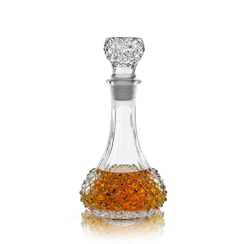 Exquisite Studded Whiskey Drink  Glass Decanter.