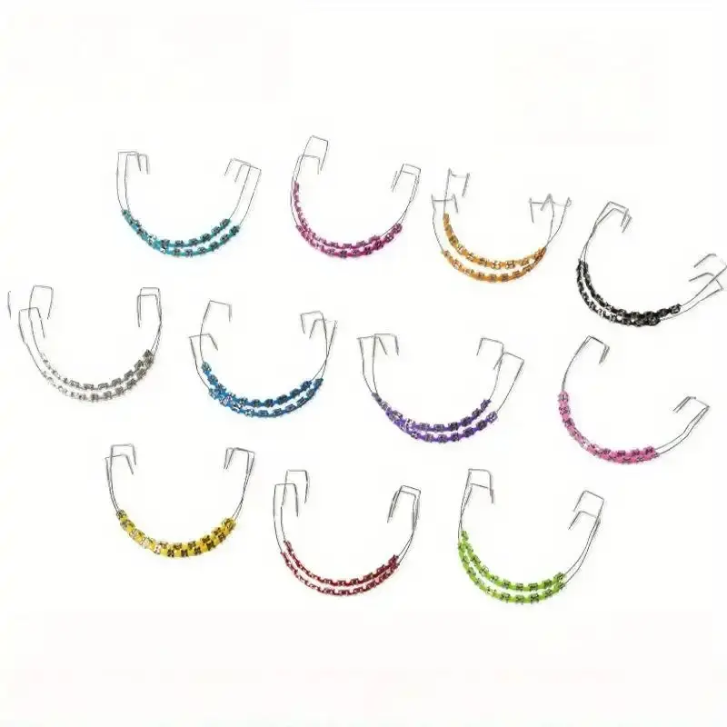 unisex multi color dental braces accessories sterile dental accessories orthodontic accessories stylish factory direct body jewelry