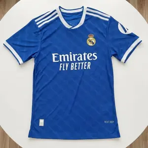 Real Madrid Away Player Version Jersey 2025/26 Blue Soccer Shirt Premium Football Fanwear