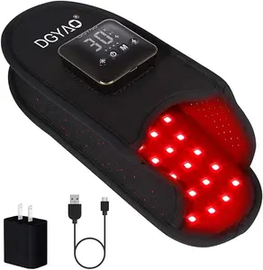 D MAX Cordless Foot Slipper Red Light Therapy, Near Infrared Therapy for Feet Pain Relief, with Battery Pulse Therapy (Single)