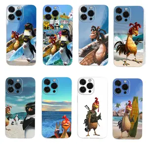 Chicken Joe Surf Cute Clear Phone Cases For iPhone 17 Promax Pro Air 16 Plus 15 14 13 12 11 Soft Touch Transparent Protective Cover Perfect Christmas Halloween Birthday Gift