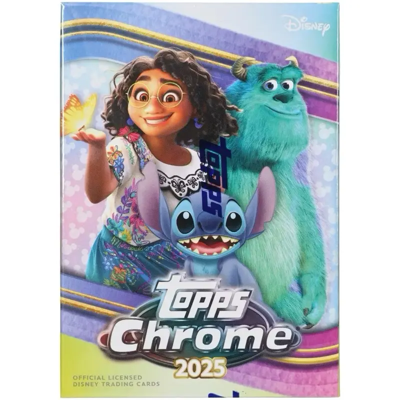 Disney Topps Chrome 2025 Blaster Box (2 Blaster Exclusive Mini Yellow Diamond Cards Per Box!)