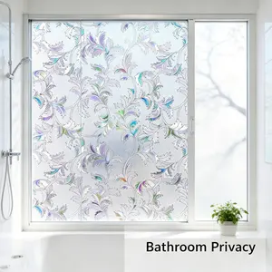 Static Adhesive-Free Glass Film, Reusable Privacy Protection, UV Blocking, Transparent Not See-Through, Ideal for Bedroom, Kitchen, Balcony, Bathroom, Decal Sticker
