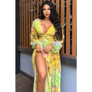 Willow Maxi Dress - Yellow/combo G