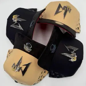 Gorra CT Chava Hats - Black and Beige Caps with Unique Designs and Embellishments