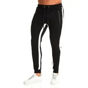 Ouber Men's Gym Jogger Pants Slim Fit Workout Running Sweatpants with Zipper Pockets