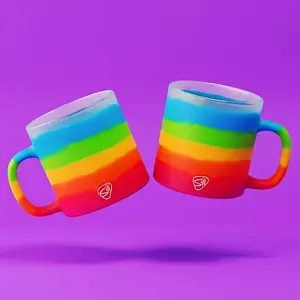 Silipint Silicone 16 oz Coffee mug  Pack of 2 - LFGB Food-Grade Safe- Soft Cozy Grip Freezer, Microwave & Dishwasher Safe Drinkware