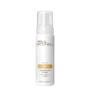 Paul Mitchell Hydrating Haircare Foam Mousse - 6.8 fl. oz (US), Lightweight Moisturizer, Nourishing, Curl Memory, Shine, Mineral Oil Free, Unisex for Curly-Coily Hair