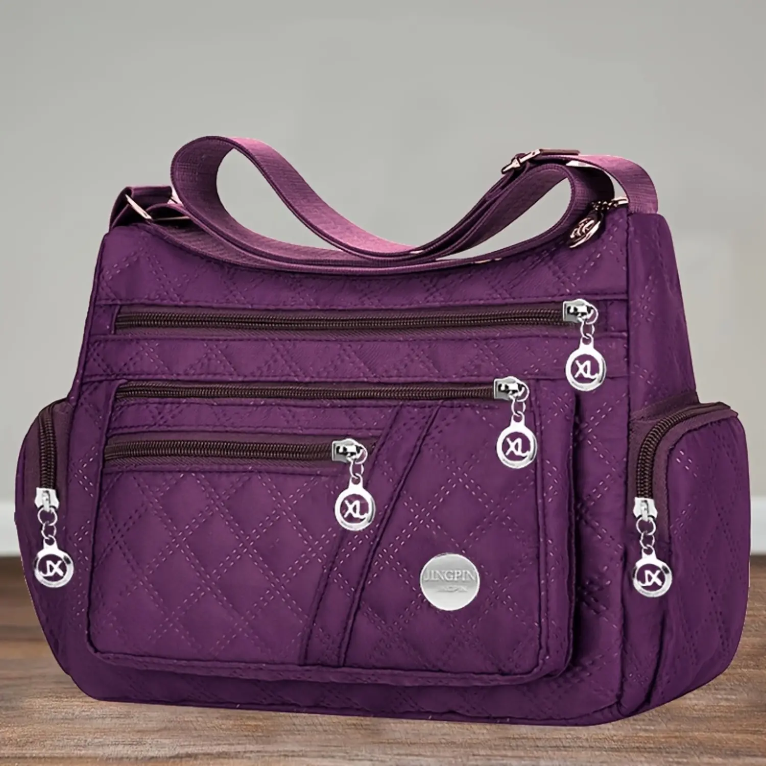 Unisex Oxford Crossbody Bag Large Capacity Shoulder Bag Casual Messenger Bag Everyday Travel Bag