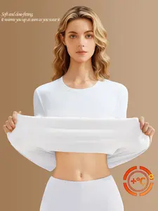 DM HAIS Women's Warm Long Sleeve Top SoftKnit Thermal Tee Christmas Special Buy 1 Get 1 Free Black Friday Deal Fitted Thermal Shirts Turtleneck Long Sleeve Shirt