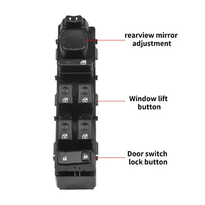 Gmc Chevrolet Silverado Oe15883323 Left Front Driver Side Glass Door Lock Switch Assembly, No Mirror Folding, Fits Cadillac Escalade Hummer H2