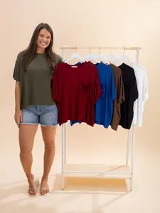 Zenana Oversized Round Neck Short Sleeve T-Shirt | S-3XL