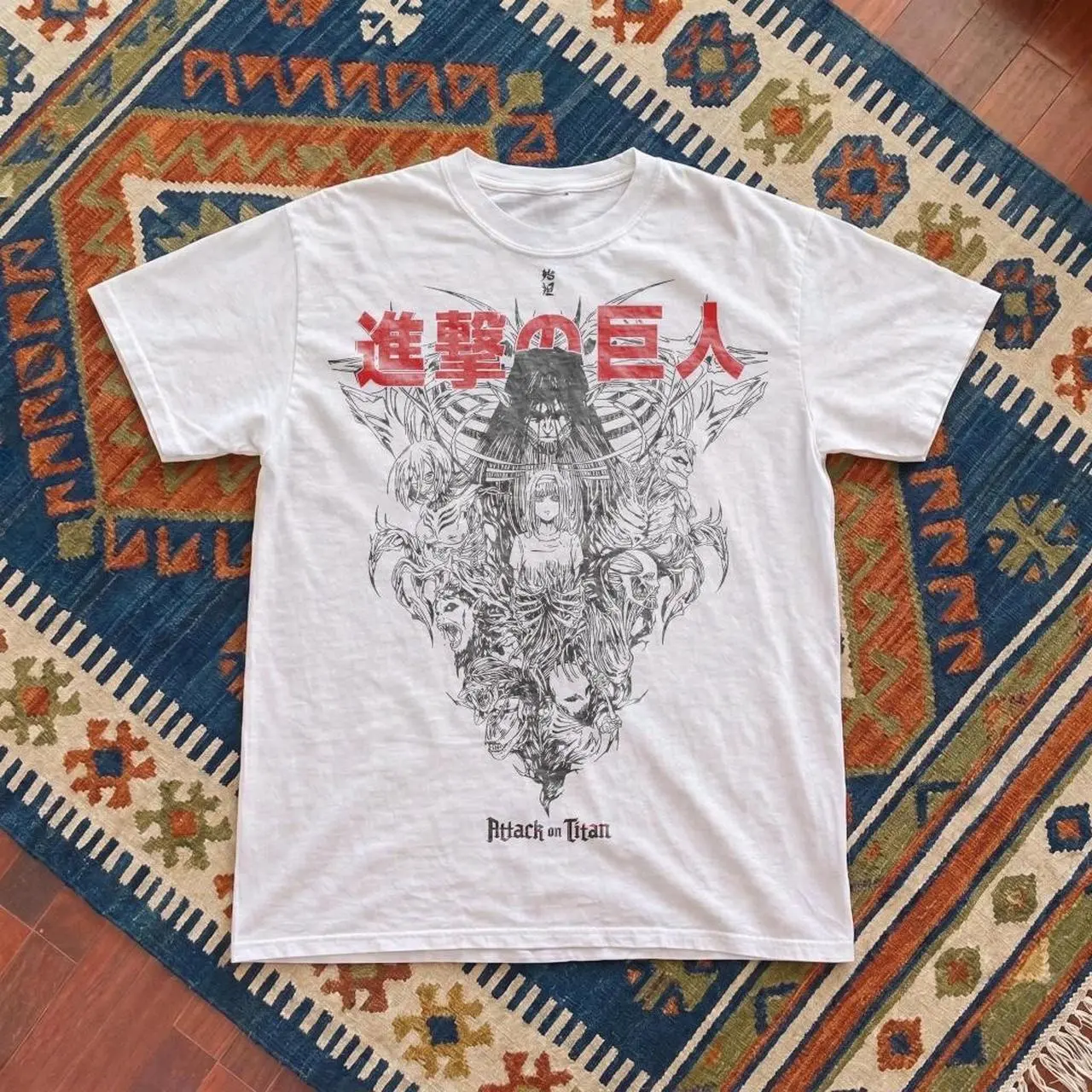 Attack on Titan Vintage Shirt, Shingeki no Kyojin Graphic Tee, Anime Manga T-Shirt, Eren Yeager Streetwear, Y2K Oversized Unisex Tee, Shortsleeve, Cotton