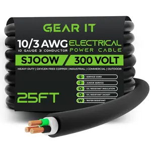 10/3 SJOOW OFC Power Cable 300V Electric Wire 10/3 SJOOW OFC Power Cable 300V Electric Wire