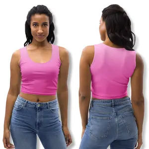 Women's Fitted Gradient Crop Top