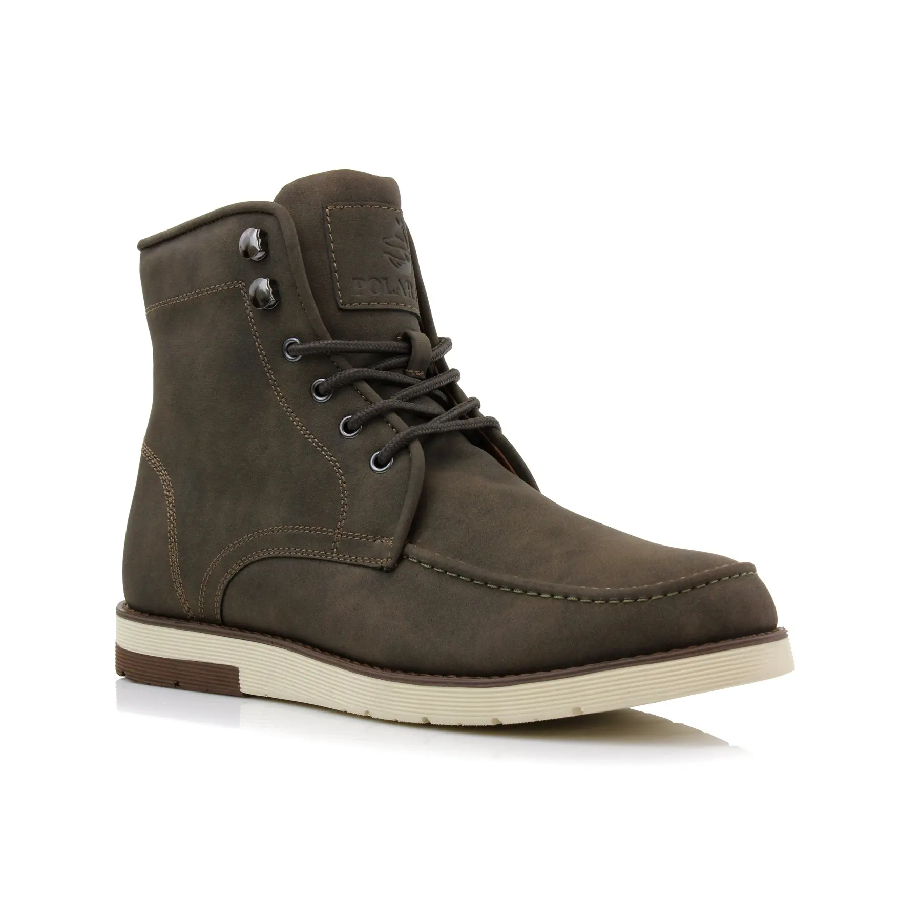 Polar Fox Brixton moc-toe work boots, in Cigar, Men's Size 6.5 - 13
