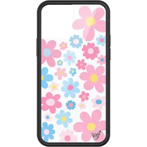 Wildflower Cases - Baby Bloom, Compatible with Apple iPhone 12/12 Pro | Floral, Pastel, Pink, Blue, Trendy, Cute - Protective Black Bumper, 4ft Drop Test Certified, Women Owned Small Business