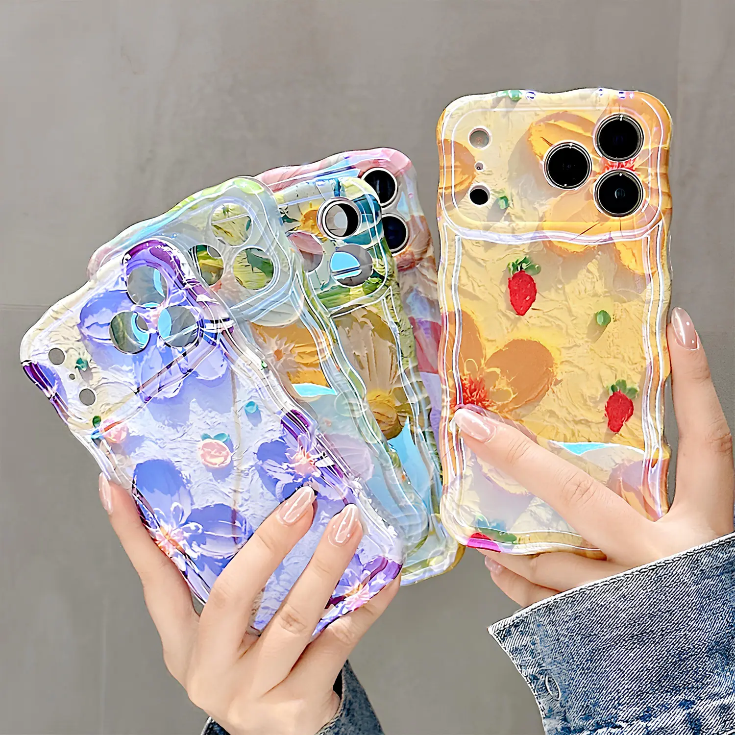 Colorful Retro Oil Painting Floral Case for iPhone 17 16 15 14 13 12 11 Pro Max ,Flower Pattern Cute Curly Wave Frame Phone Case Camera Protection, Soft Protective Cover for Girls & Women - TikTok Shop Colorful Retro Oil Painting Floral Case for iPhone 17 16 15 14 13 12 11 Pro Max ,Flower Pattern Cute Curly Wave Frame Phone Case Camera Protection, Soft Protective Cover for Girls & Women - TikTok Shop