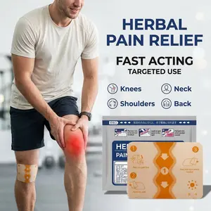 Hypoallergenic Natural Herbal Heat Patches with Deep Warmth, Effective Joint Pain Relief Patches for Sore Knees, Stiff Back, Aching Shoulders & Arms, Natural Skin-Safe Body Care Patches to Ease Arthritis