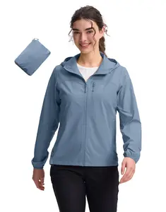 Pioneer Camp Women's UPF 100 Windbreaker Jacket Sun Protection Hoodie Packable Lightweight with Pockets Hiking Running