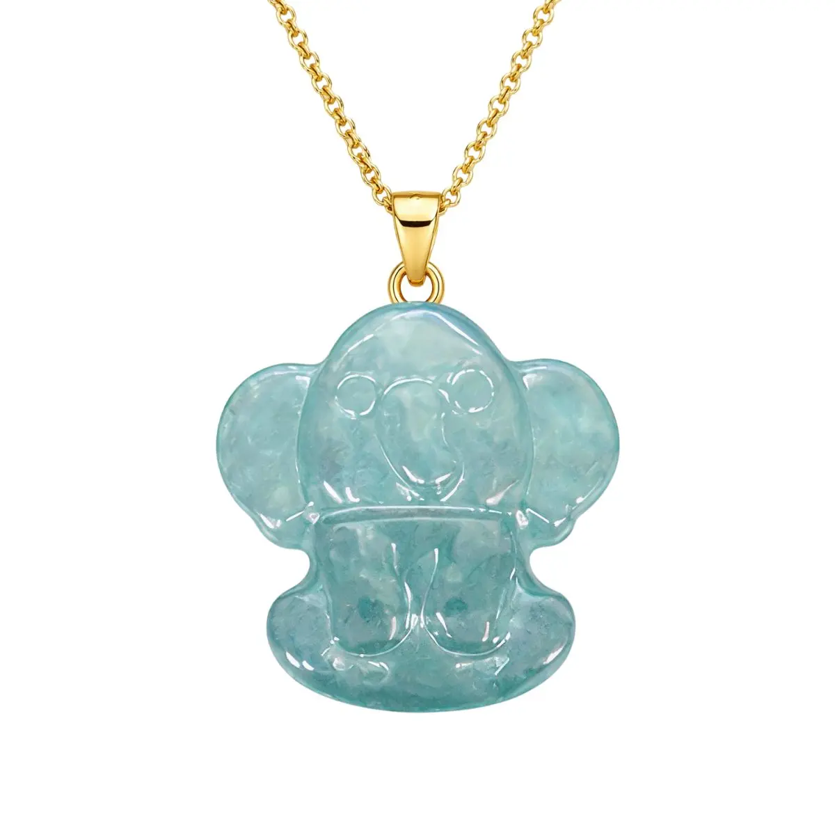 Jade Baby Elephant Pendant