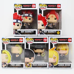 Funko Pop! Mashle: Magic and Muscles – Mash Burnedead #2183, Finn Ames #2184, Dot Barrett #2185 (Common + Chase), Lemon Irvine #2186 (Set)