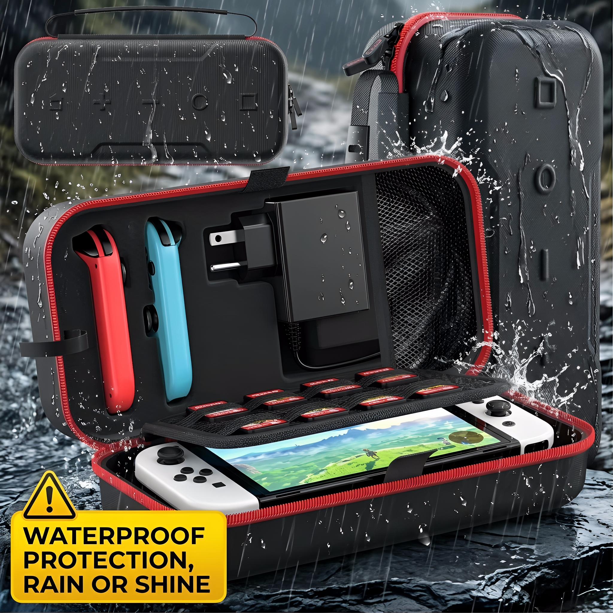 Travel-Ready Switch OLED Case | Waterproof, Anti-Scratch & Extra Storage | Game On the Go!