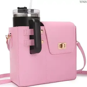 Outdoor Portable Tumbler Crossbody Bag - Sporty Gym Bags with Small Purse Pocket, Adjustable Strap Water Bottle Sling Carrier for Travel, Hiking summerwins
