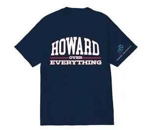 Howard University HU Howard over Everything Bison Unisex 100% Cotton HBCU Skegee College Fan Shirt Summer Design for Family Apparel