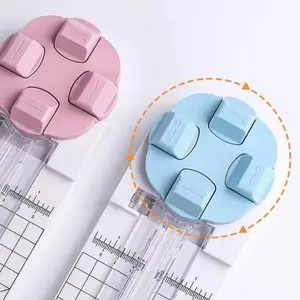 4-in-1 Multi-Function Paper Trimmer,Bidirectional Papers Cutter, Equipped with Straight,4 in 1 Paper Cutter 4 Styles Craft Paper Cutter Multi-Function Scrapbooking Tool Cutting Supplies Ribbon Cutting Machine