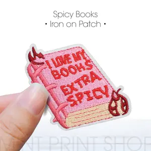 Spicy Books Embroidery Patch