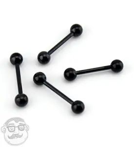 Black PVD Stainless Steel Barbell