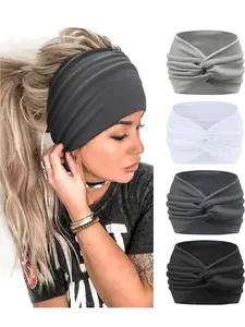 Solid Color Knot Design Hair Band, Soft Elastic Hair Band for Women & Girls, Fashion Hair Accessories for Party, Daily Clothing Decor, Knotted Headband, Elastic Headbands, Chic Headbands