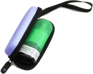 Casmatix Allergy Medicine Nasal Spray Case Compatible with Flonase Allergy Relief Water Resistant EVA Protection with Wrist Strap & Carabiner
