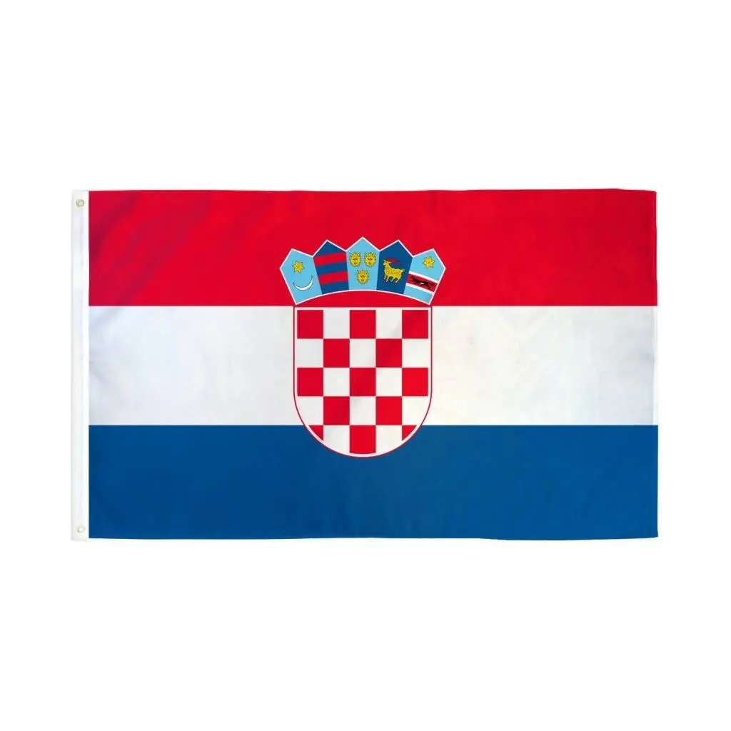 3x5ft Croatia National Flag Polyester Banner with Dye Sublimation, Wall Decor Flag for Home, Festive & Party Backdrops, Wall Decor Flags