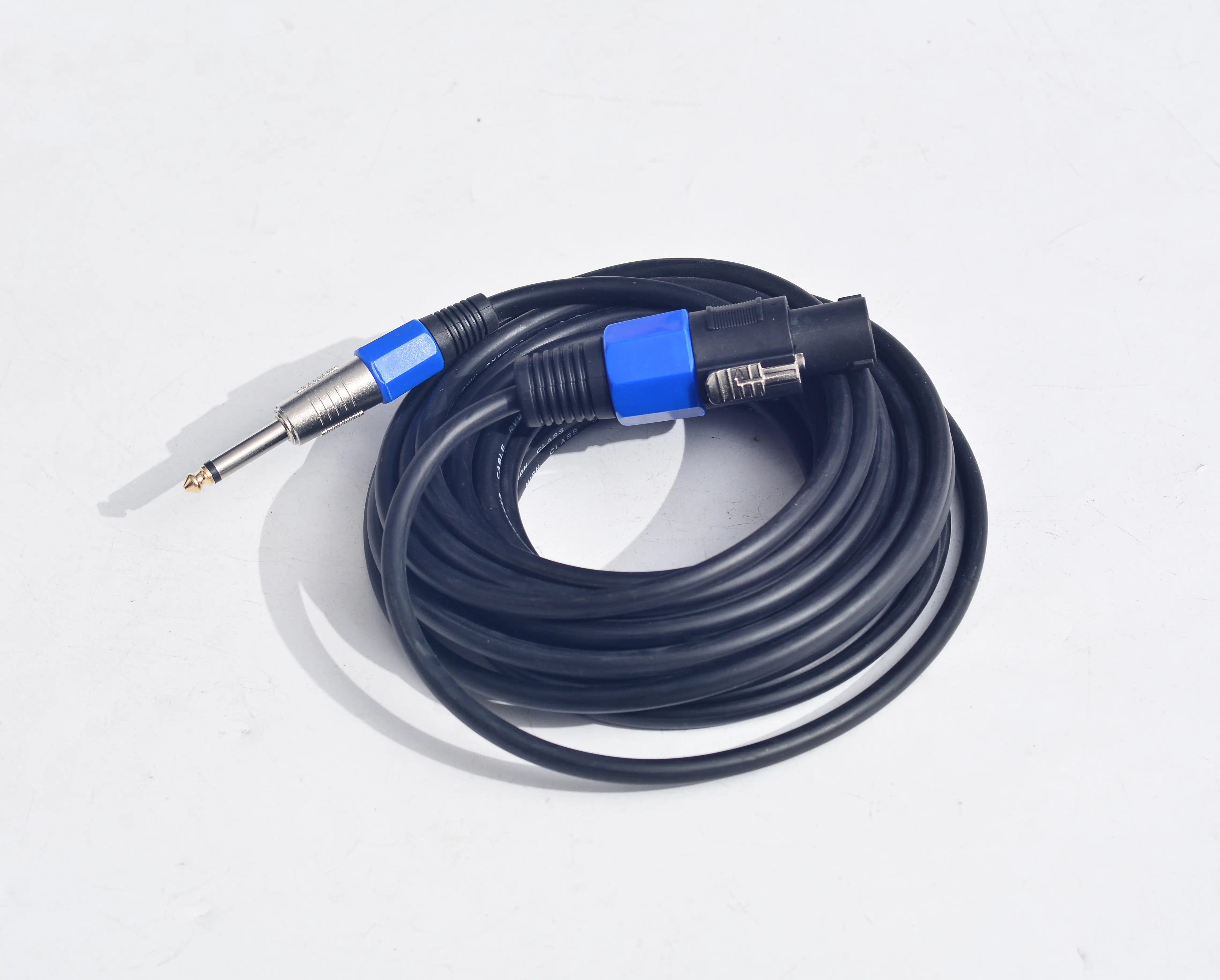 20 ft Professional Audio Amplifier Speaker Guitar Cable - Speakon to 1/4" Male, 14AWG Signal Connectors Accessory