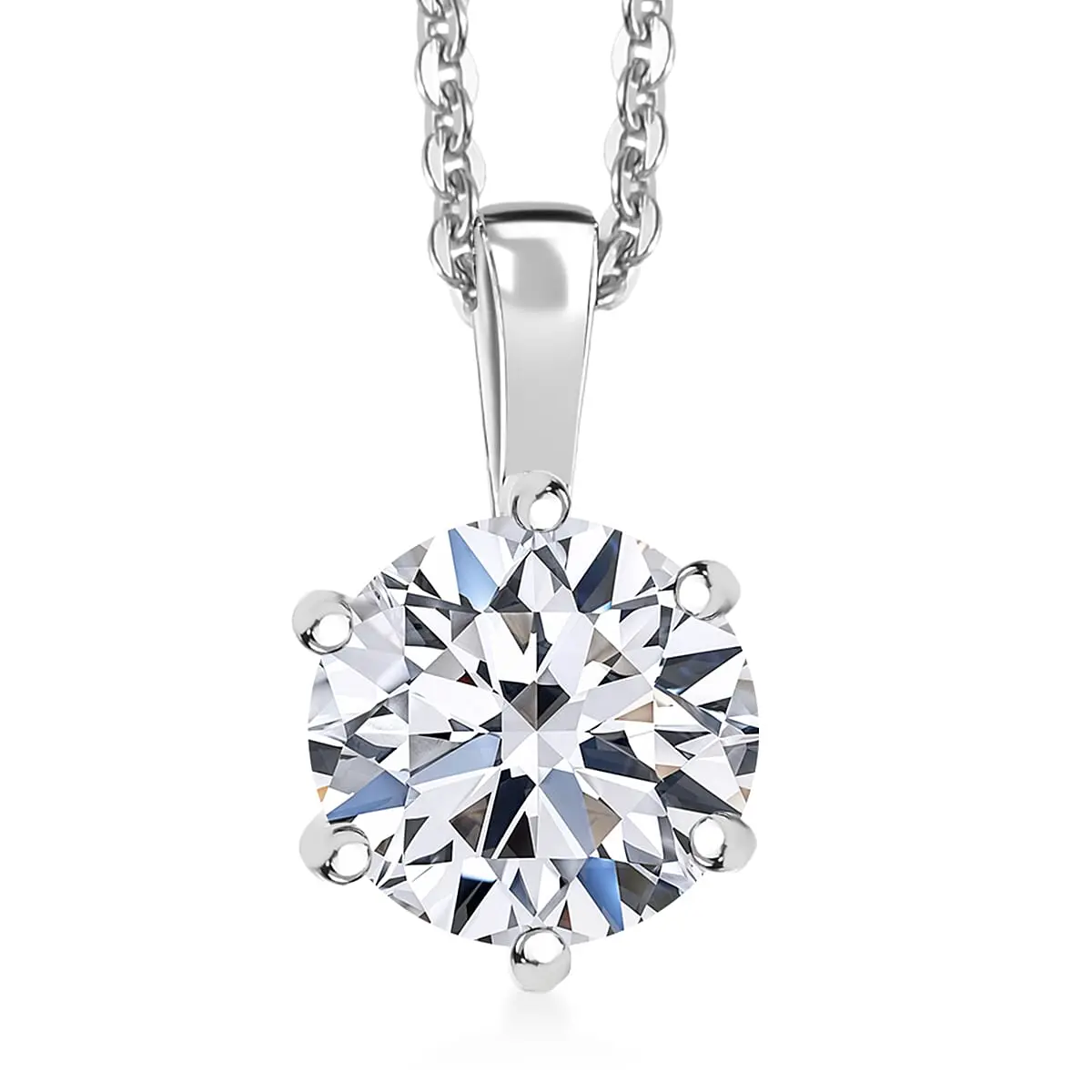 Luxuriant Lab Grown Diamond (G-H, SI) Solitaire Pendant Necklace 1.00 ctw