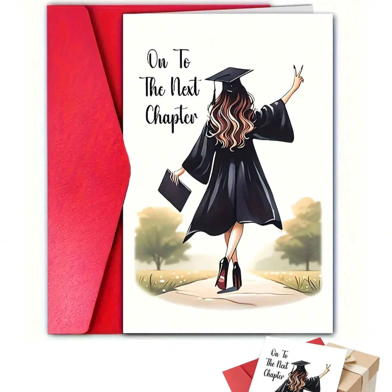 1set Graduation Greeting Cards With Envelopes, Graduation Cap And Diploma Design, For Gifting To Friends, Family And Classmates - Graduation Party And Celebration Cards, Congratulations Card, Congratulatory Graduation Gift, Graduation Cards Pack