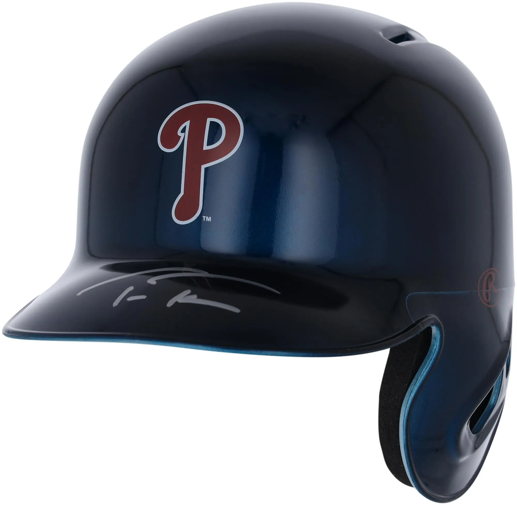 Trea Turner Philadelphia Phillies Autographed Alternate Chrome Rawlings Mini Batting Helmet - Fanatics Exclusive - Fanatics Authentic Certified
