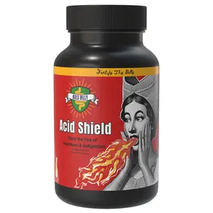 Bold Belly Acid Shield - Natural Heartburn & Indigestion Relief Capsules with Aloe Vera, Marshmallow Root, Papaya & Black Seed Oil for Gentle Daily Use