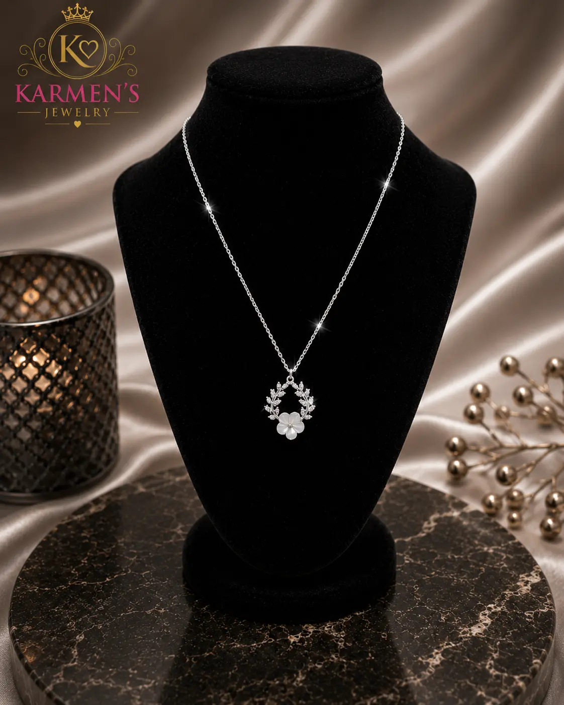 925  Silver Necklace, Fine Jewelry Accessory for Women