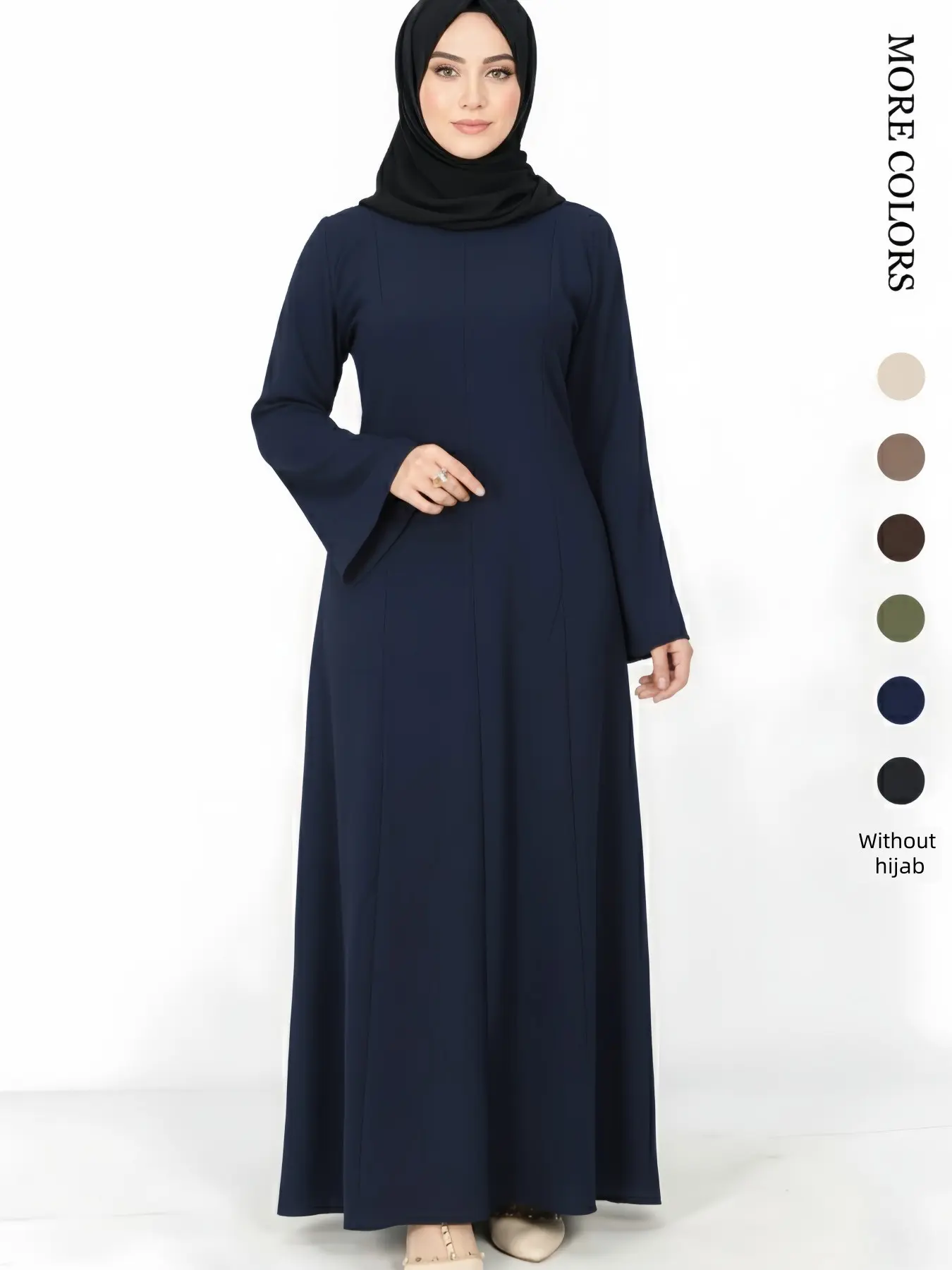 Long Sleeve Maxi Dress, Modest Islamic Abaya for Women, Breathable, Soft and Comfortable with Flowy Draped Cross-Back Tie Design, Perfect for Daily Wear, Modest Style Dress - TikTok Shop Long Sleeve Maxi Dress, Modest Islamic Abaya for Women, Breathable, Soft and Comfortable with Flowy Draped Cross-Back Tie Design, Perfect for Daily Wear, Modest Style Dress - TikTok Shop