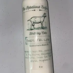 Birthday Cake Goats Milk Lotion Hydrating All Natural Handmade